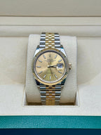 Rolex Steel and Yellow Gold Rolesor Datejust 36  - Champagne Index Dial - Jubilee Bracelet - 126233 chij