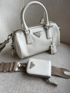 Prada 'Saffiano Mini Handle' Duffle Bag