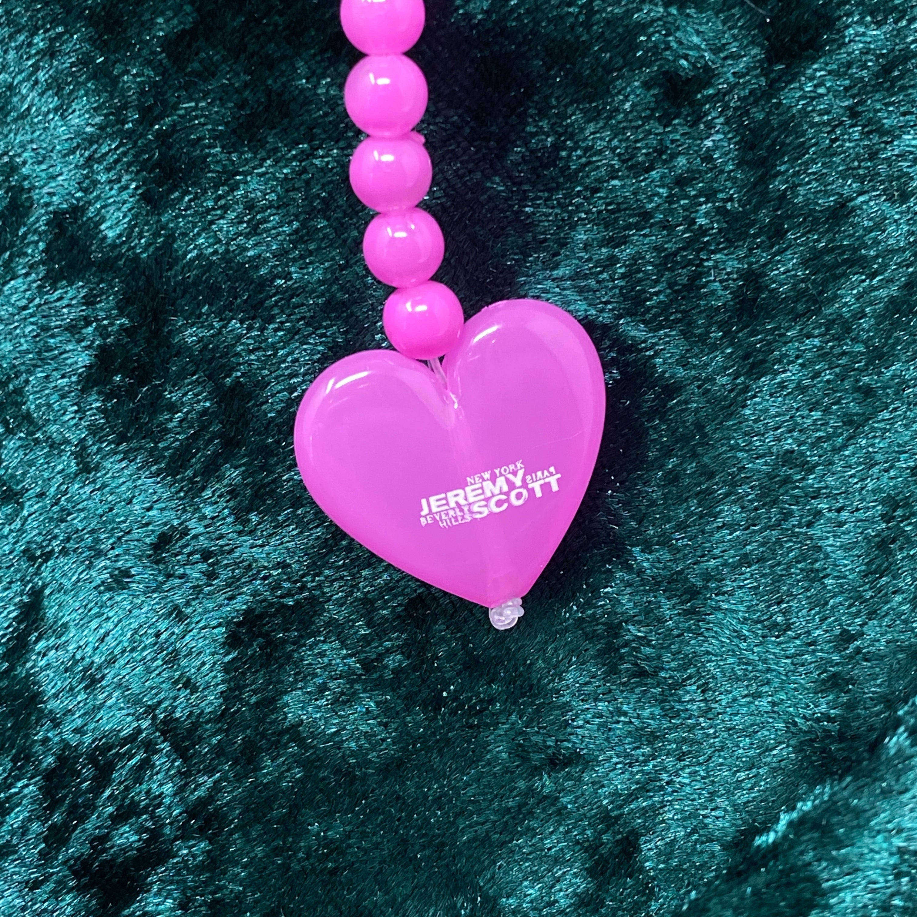 Jeremy Scott Ladies Pink Hearts Sunglasses