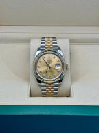 Rolex Steel and Yellow Gold Rolesor Datejust 41  - Champagne Diamond Dial - Jubilee Bracelet - 126333 chdj