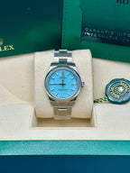Rolex Oyster Perpetual 31 Watch - Domed Bezel - Tiffany Dial - Oyster Bracelet - 277200 tiff