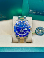 Rolex Steel and Gold Submariner Date  - Blue Bezel - Blue Dial - 126613LB