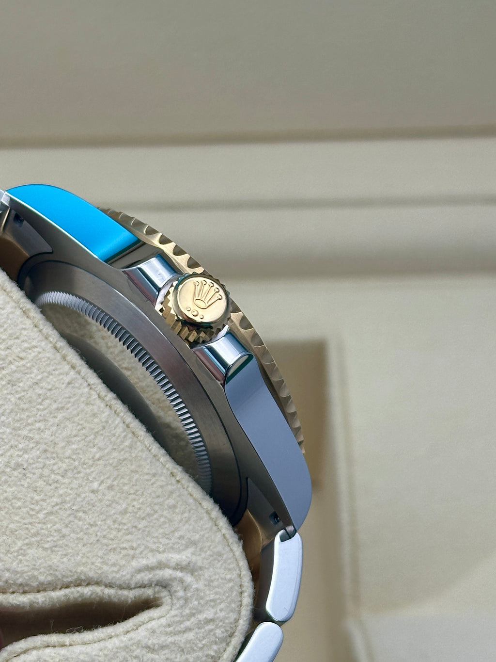 Rolex Steel and Gold Submariner Date  - Blue Bezel - Blue Dial - 126613LB