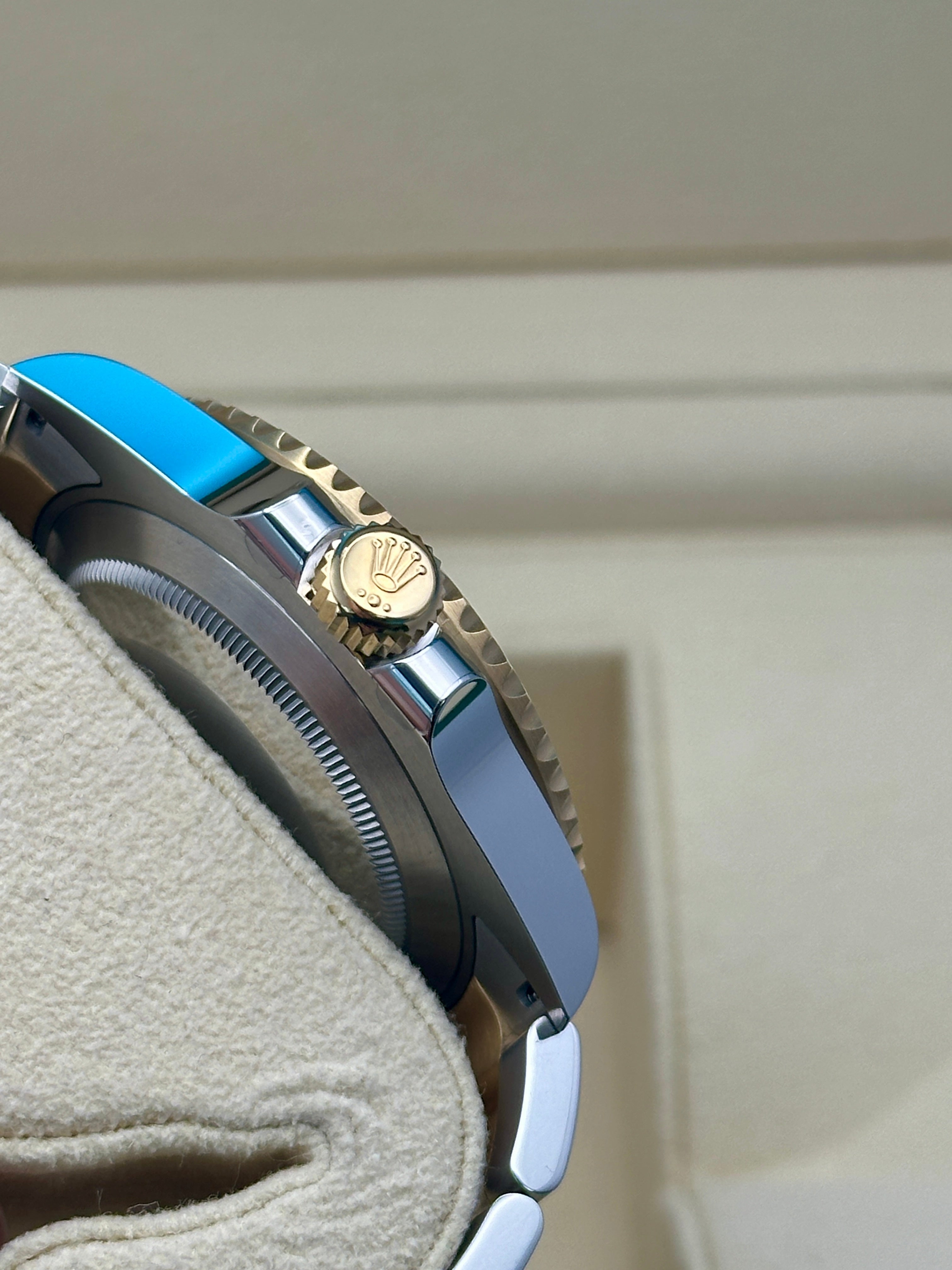 Rolex Steel and Gold Submariner Date  - Blue Bezel - Blue Dial - 126613LB