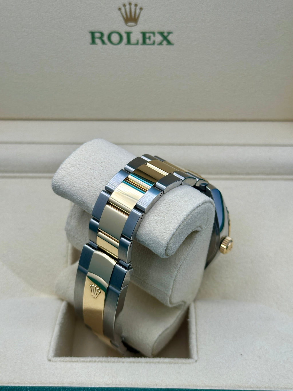 Rolex Sky Dweller 42 White Dial Yellow Gold Stainless Steel Oyster Mens  336933