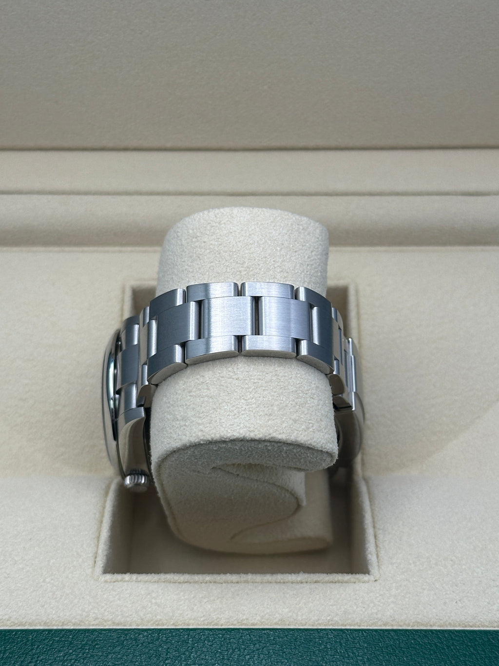 Rolex Oyster Perpetual 34 Watch - Domed Bezel - Pink Index Dial