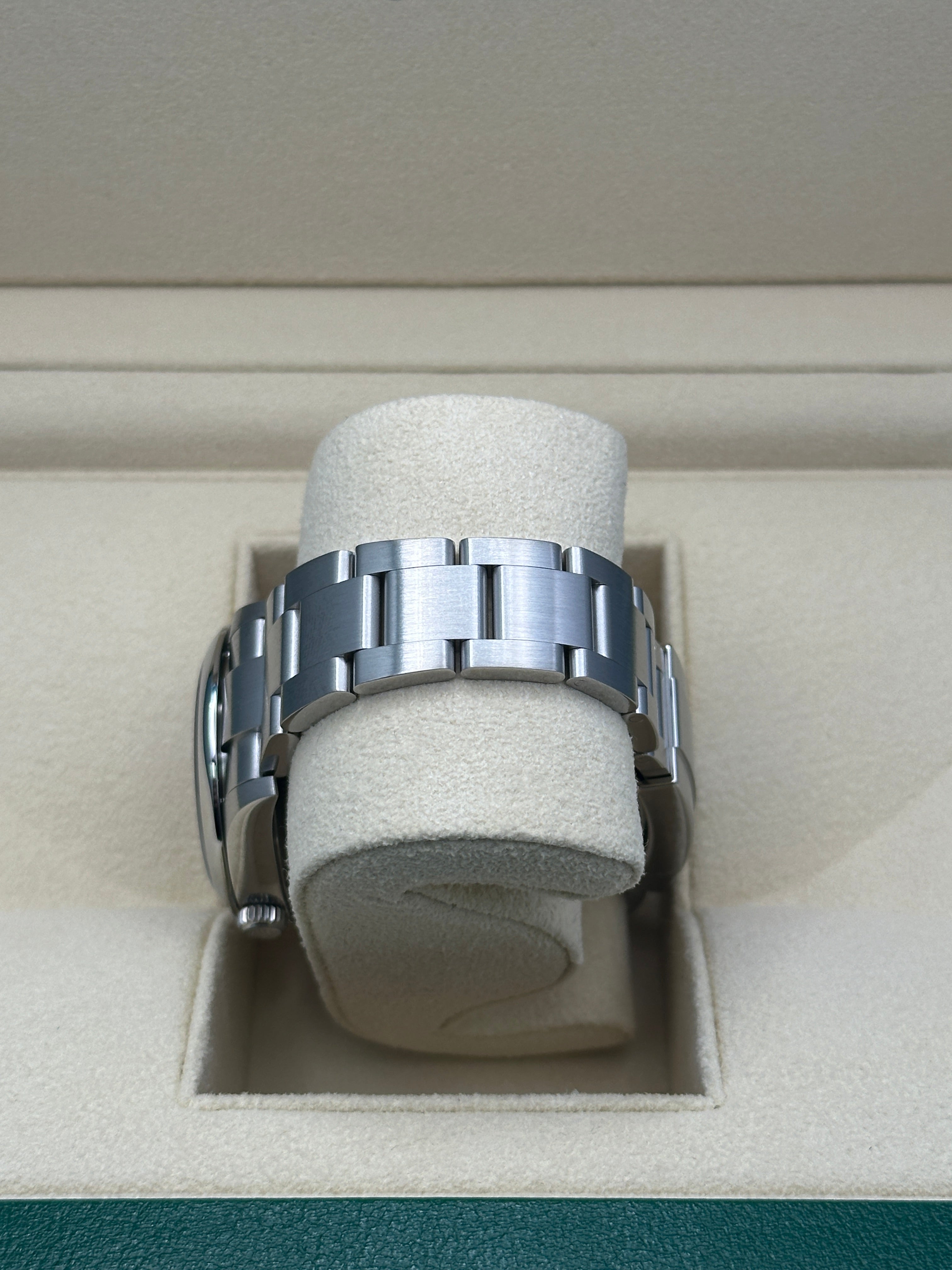 Rolex Oyster Perpetual 34 Watch - Domed Bezel - Pink Index Dial