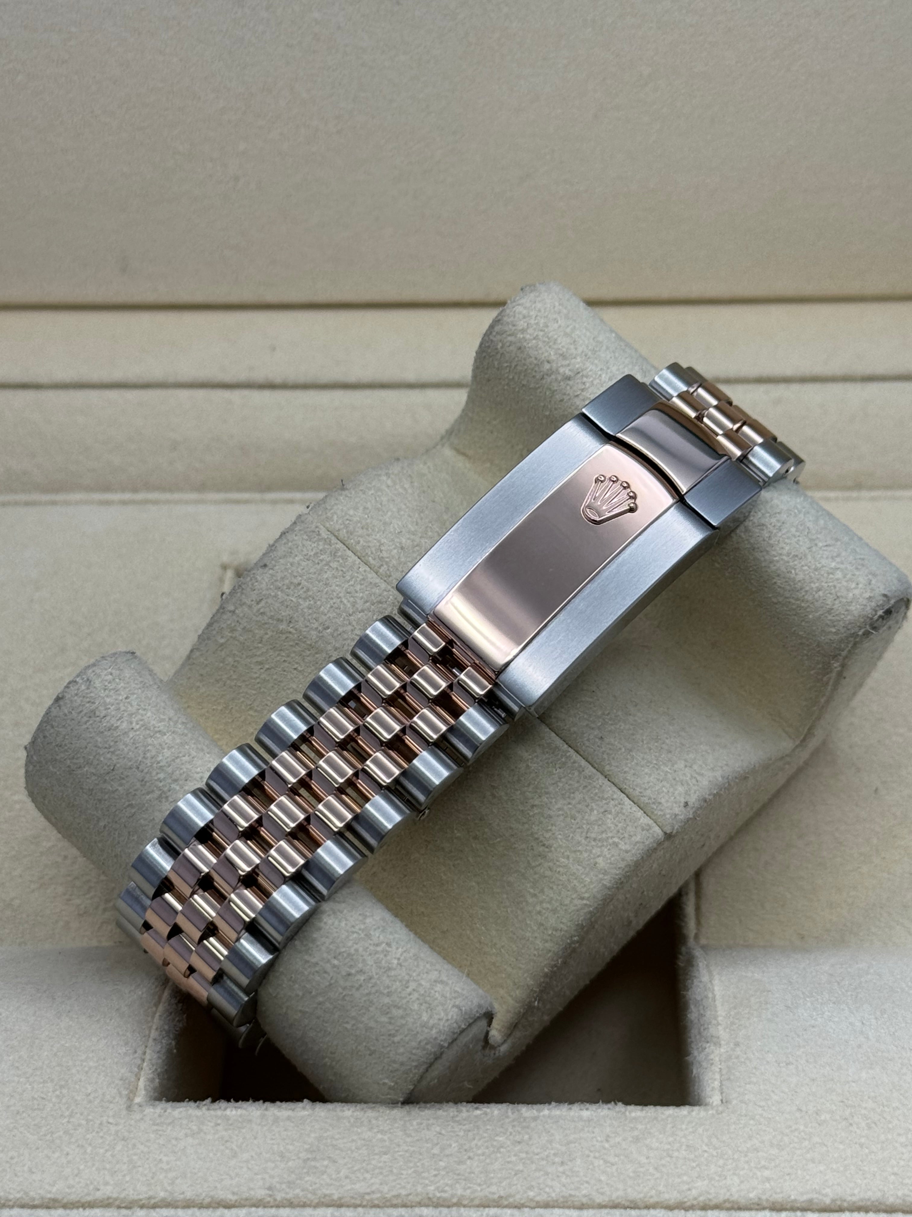 Rolex Steel and Everose Rolesor Datejust 41  - Chocolate Index Dial - Jubilee Bracelet - 126331 choij