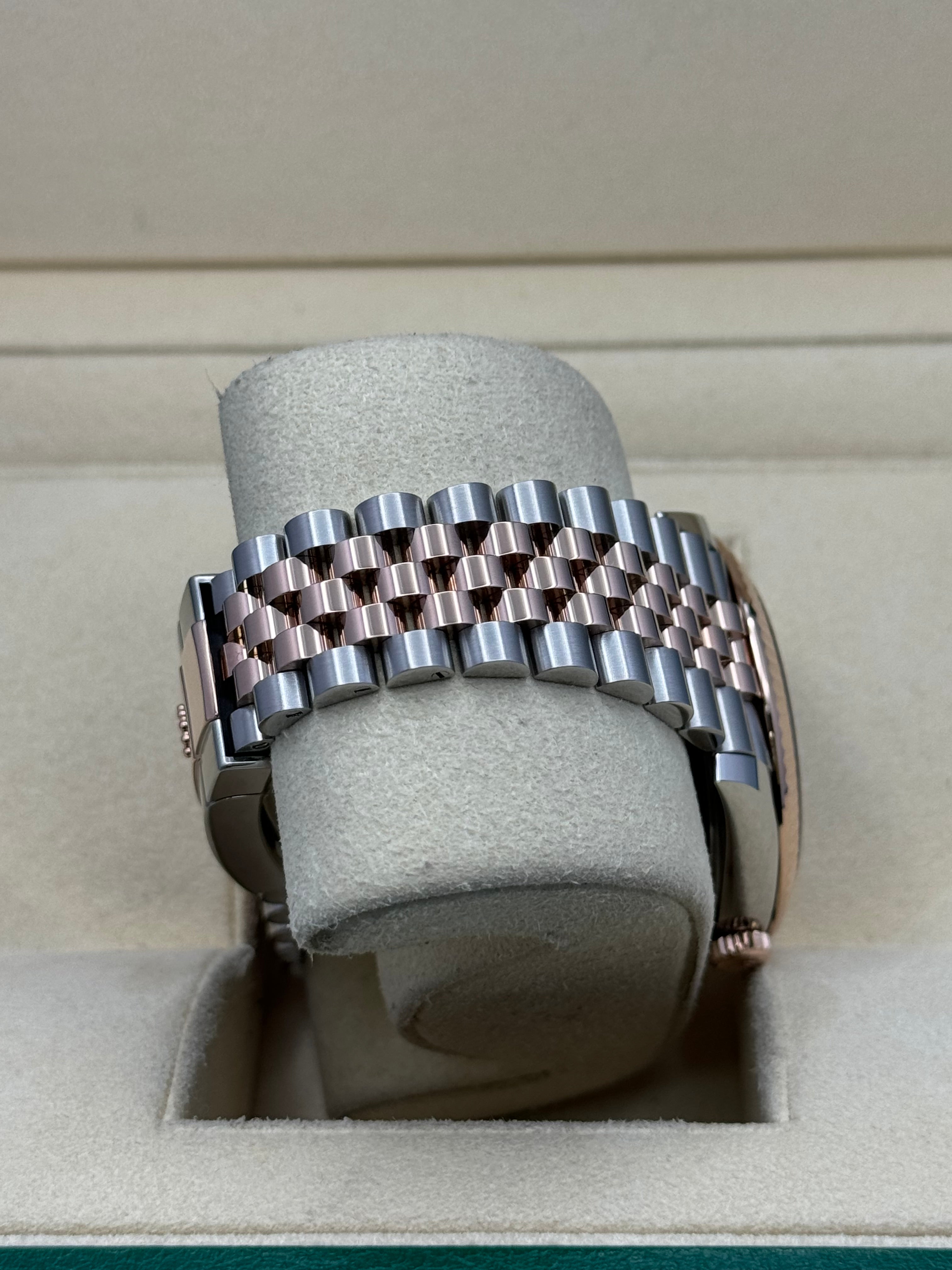 Rolex Steel and Everose Rolesor Datejust 41  - Chocolate Index Dial - Jubilee Bracelet - 126331 choij