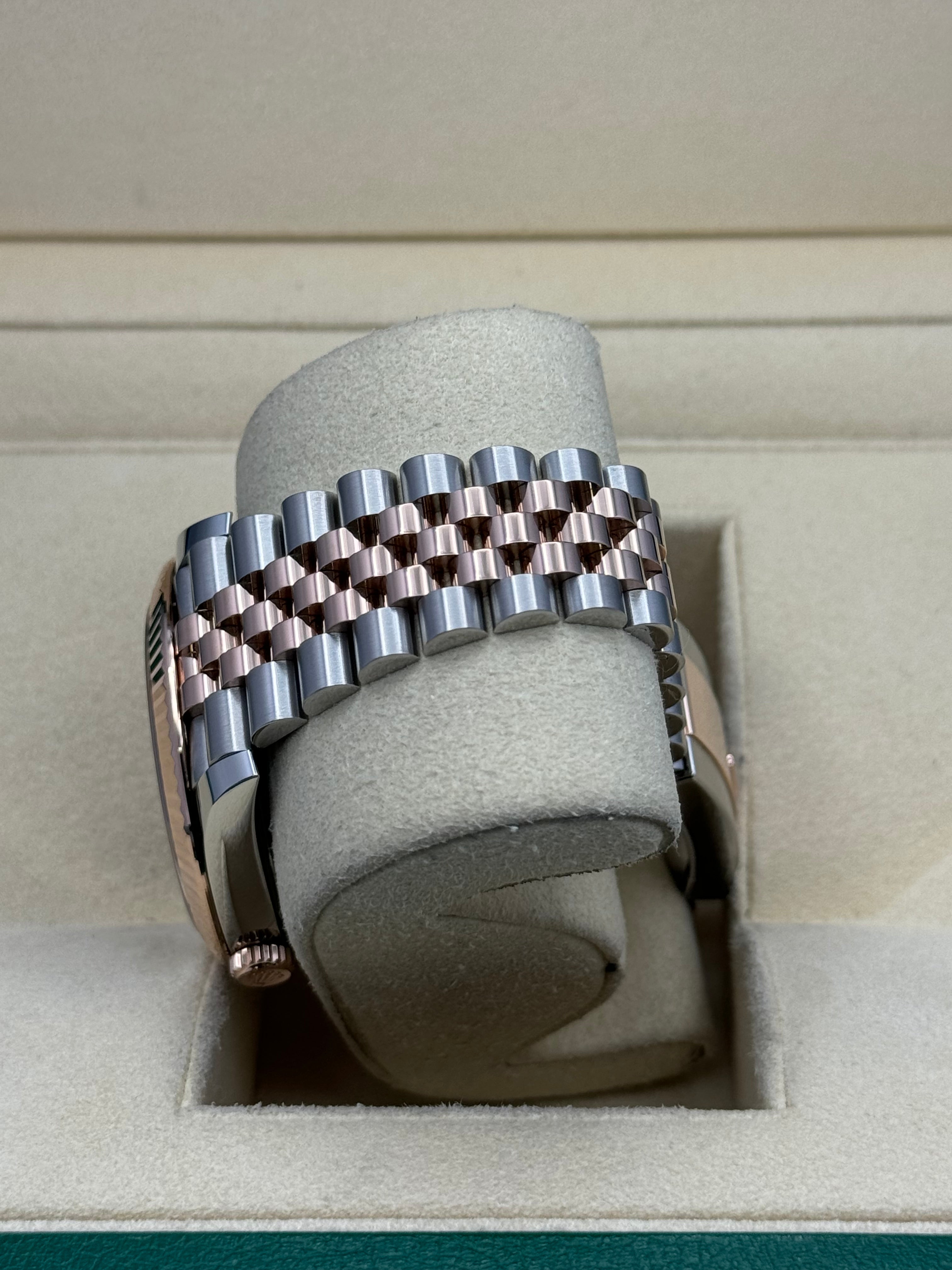 Rolex Steel and Everose Rolesor Datejust 41  - Chocolate Index Dial - Jubilee Bracelet - 126331 choij