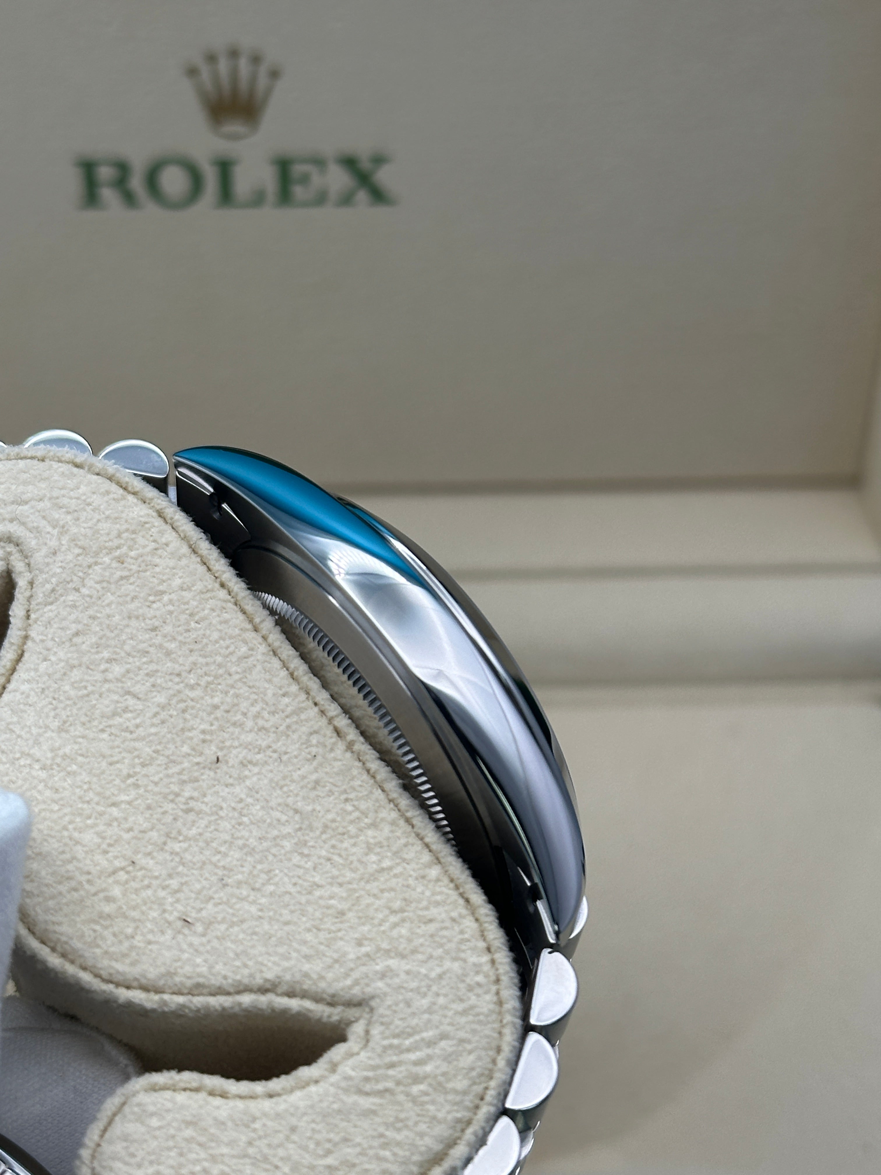 Rolex Steel and White Gold Rolesor Datejust 41  - Dark Rhodium Diamond Dial - Jubilee Bracelet - 126334 dkrdj