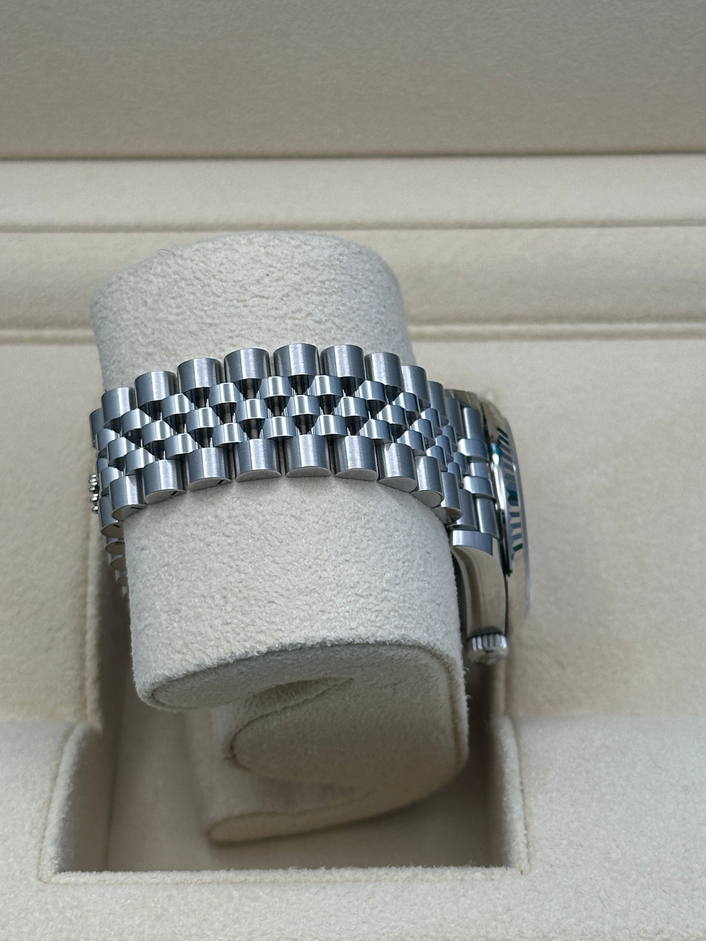 Rolex Steel and White Gold Datejust 31  - White Mother-Of-Pearl Diamond Dial - Jubilee Bracelet - 278274 mdj