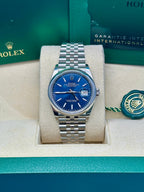 Rolex Steel Datejust 36  - Blue Index Dial - Jubilee Bracelet - 126200 blij