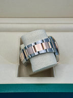 Rolex Steel and Everose Rolesor Datejust 41  - Slate Gray Green Roman Dial - Oyster Bracelet - 126331 slgro