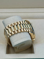 Rolex Yellow Gold Day-Date 40  - Black Baguette Diamond Dial - President Bracelet - 228238 bkbdp
