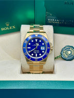Rolex Yellow Gold Submariner Date  - Blue Bezel - Blue Dial - 126618LB