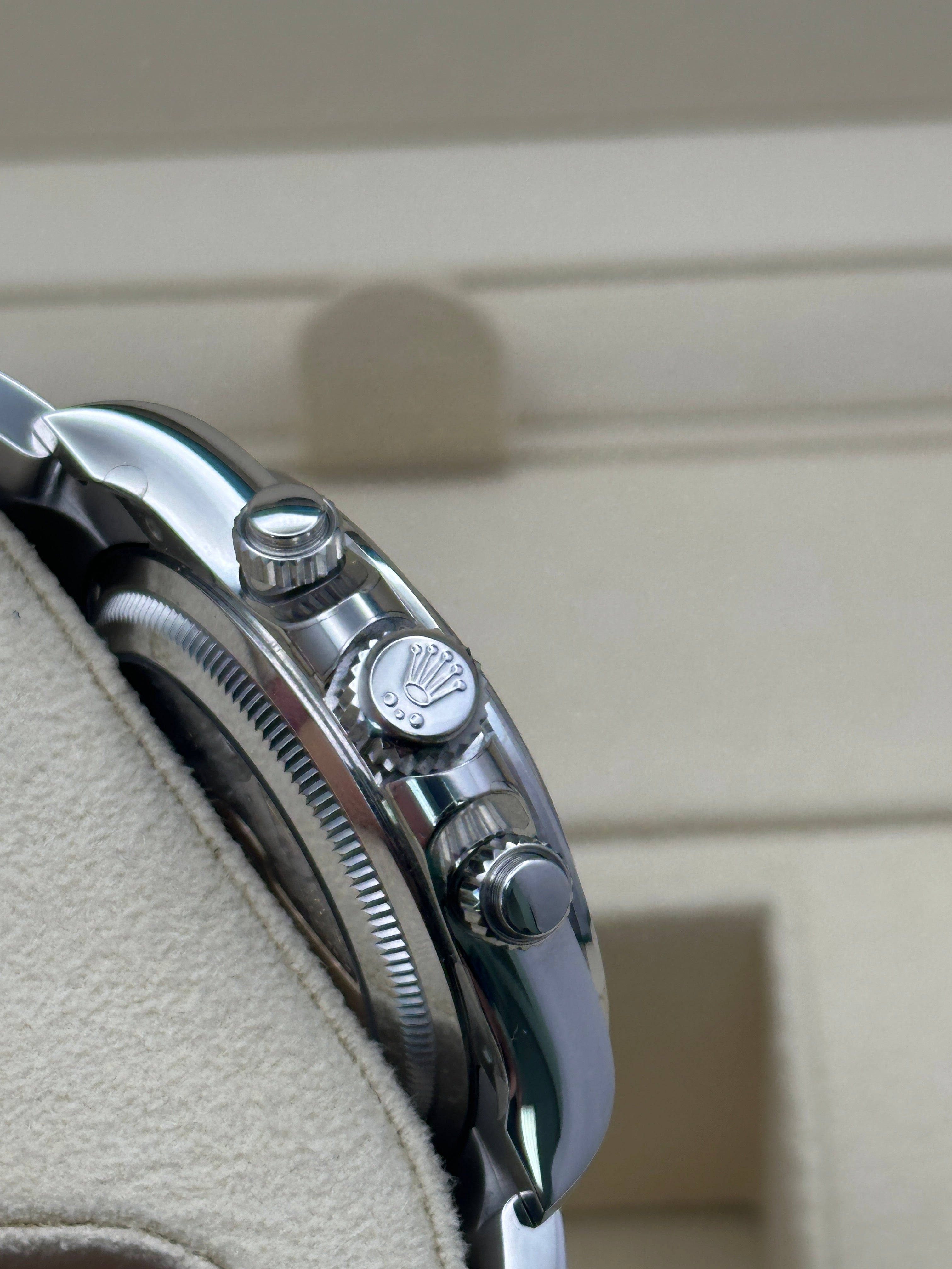 Rolex Platinum  Daytona  - Chestnut Brown Cerachrom Bezel - Ice Blue Index Dial - Oyster Bracelet - 126506 ibio