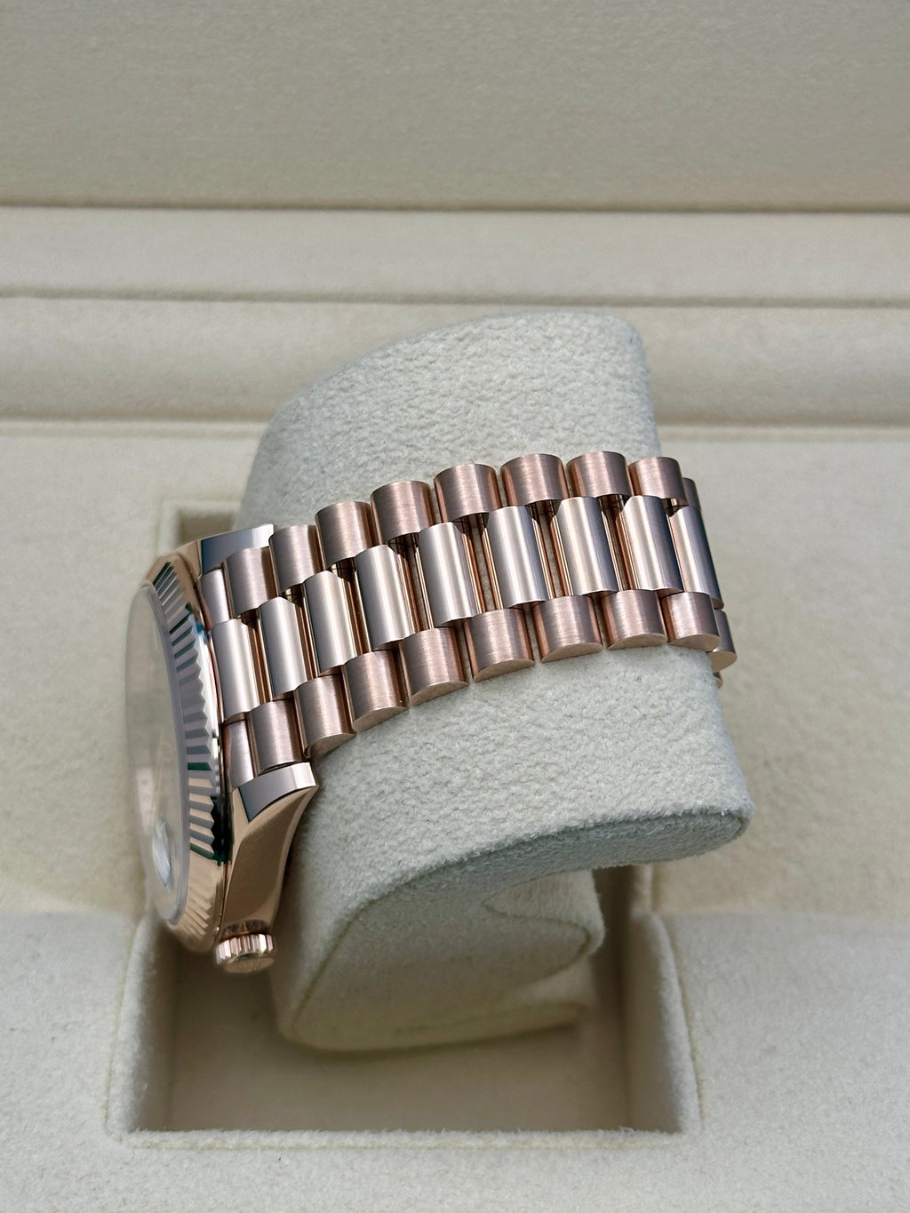 Rolex Everose Gold Day-Date 40 - Slate Dial - President Bracelet - 228235 slate