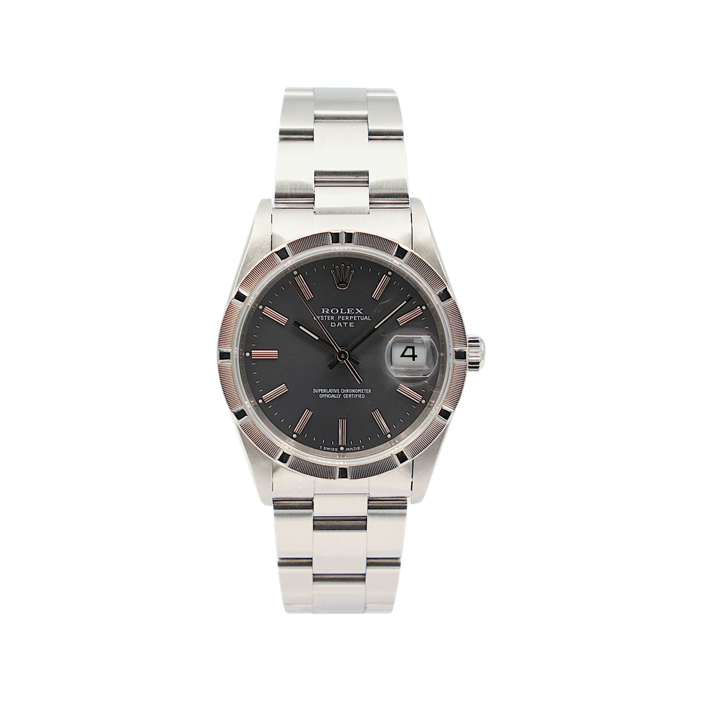 Rolex - Oyster Perpetual Date - Grey Dial - 15210 - Circa 1994