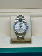 Rolex Oyster Perpetual 34 Watch - Domed Bezel - Silver Index Dial