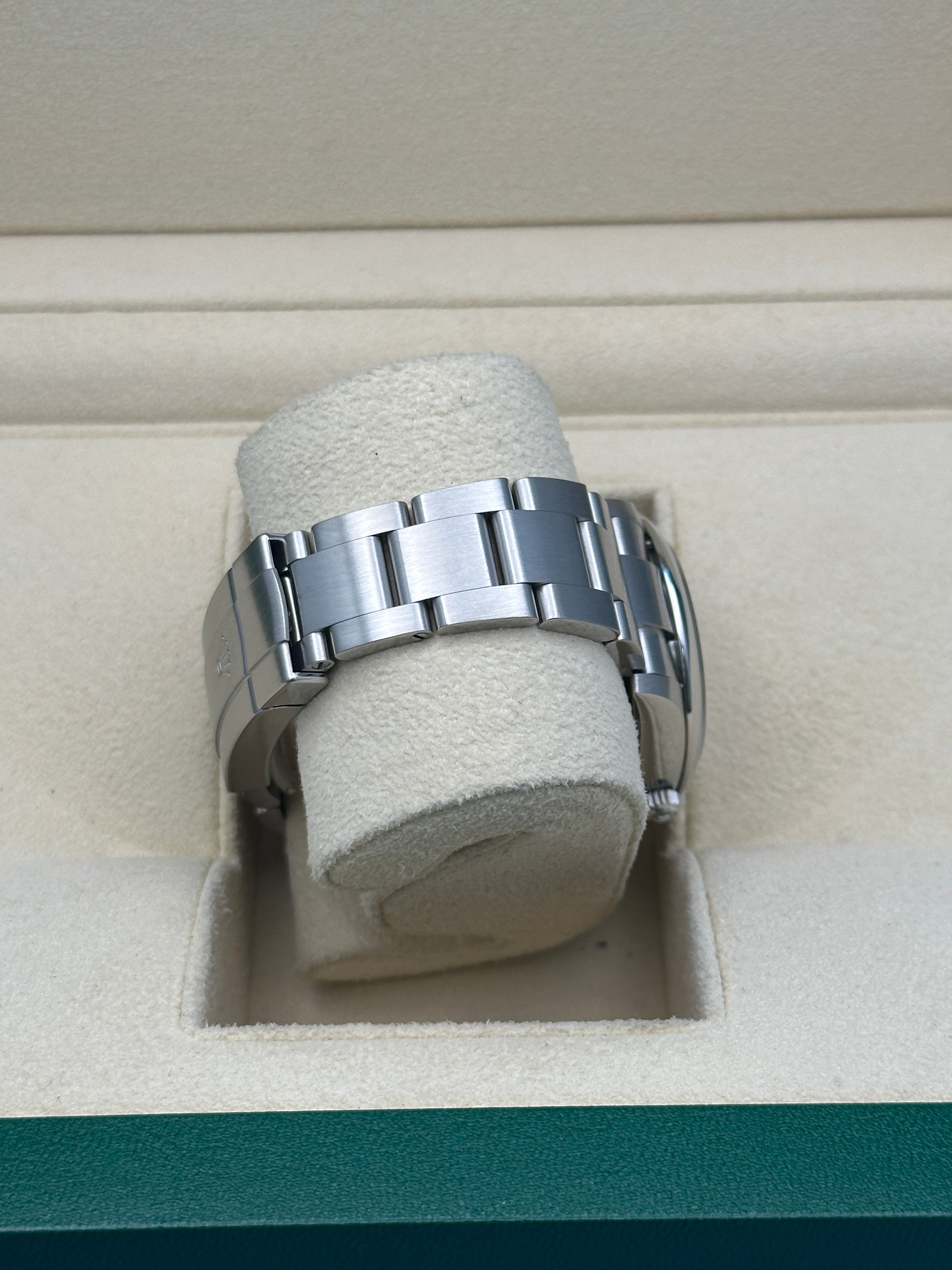 Rolex Oyster Perpetual 34 Watch - Domed Bezel - Silver Index Dial