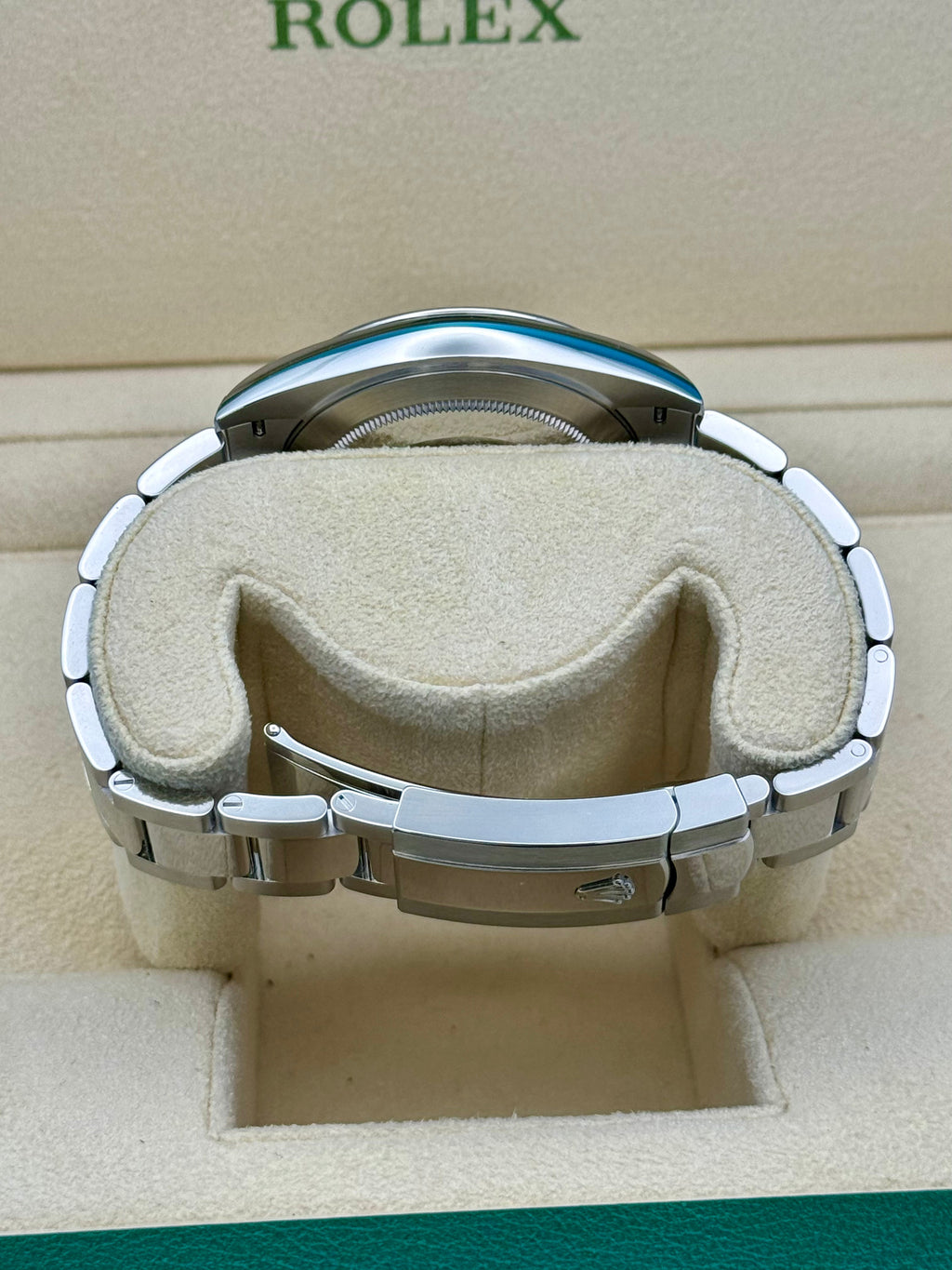 Rolex Steel Datejust 41  - Smooth Bezel - Blue Index Dial - Oyster Bracelet - 126300 blio