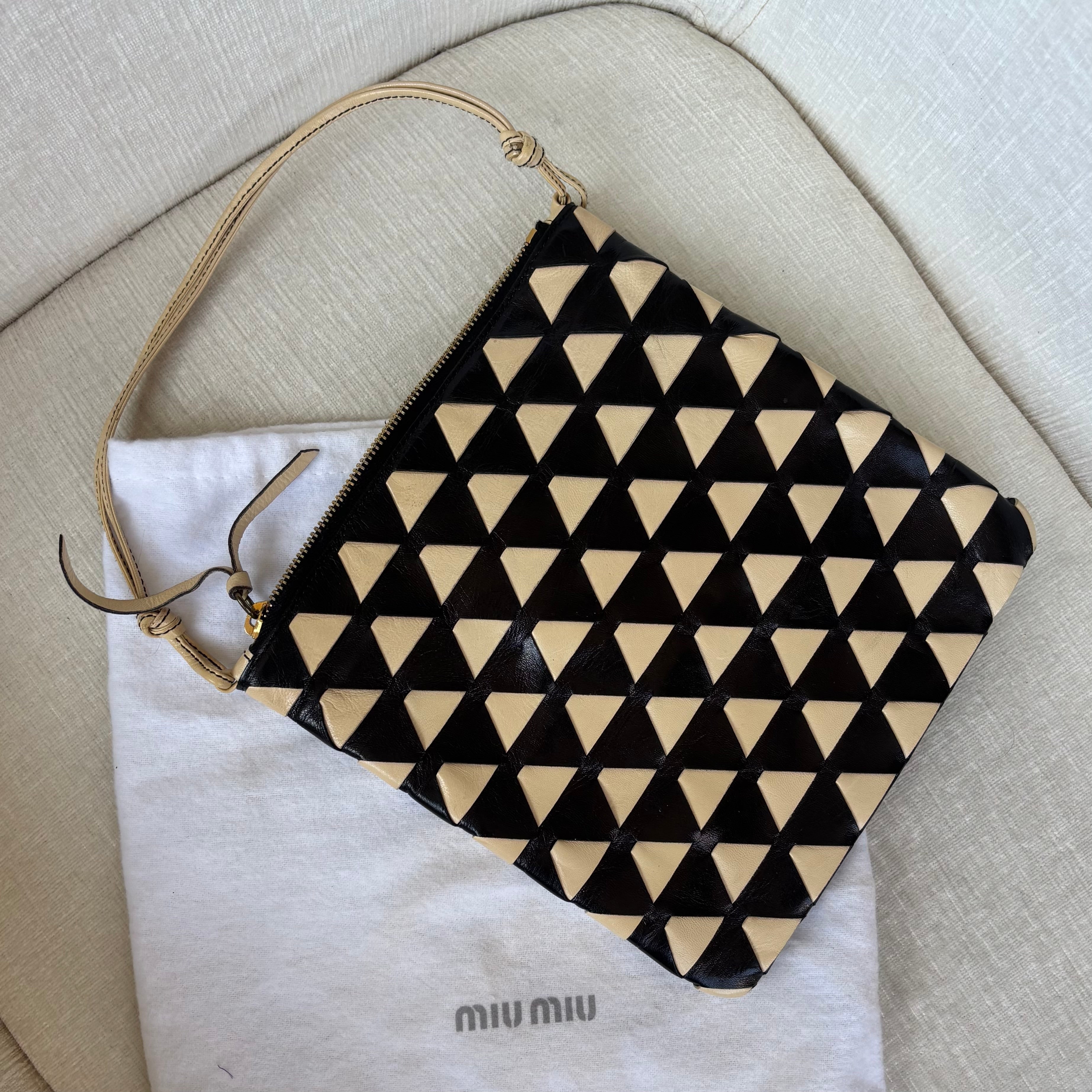 Miu Miu Woven Leather Bag