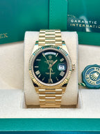 Rolex Day-Date 40 Green Ombre Dial 18K Yellow Gold President
