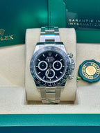 Rolex Oystersteel  Daytona   - Black Index Dial - Oyster Bracelet - 126500ln bkio
