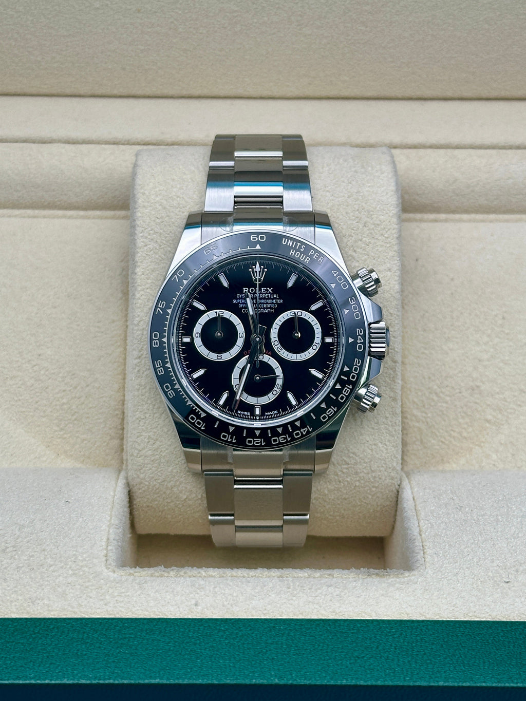 Rolex Oystersteel  Daytona   - Black Index Dial - Oyster Bracelet - 126500ln bkio