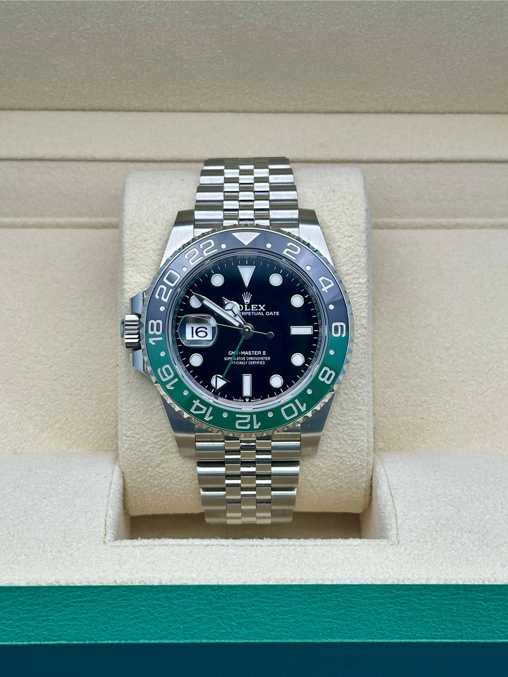 Rolex Oystersteel "Sprite" GMT-Master II  - Bidirectional Rotatable 24-Hour Graduated Bezel - 126720vtnr