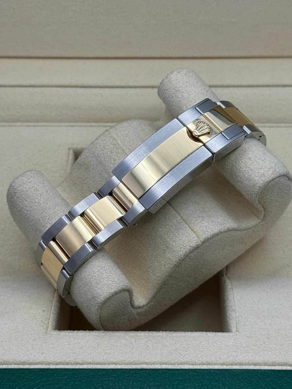 Rolex Two Tone Oyster Perpetual Explorer - Black Dial - Oyster Steel and Yellow Gold Bracelet - 124273