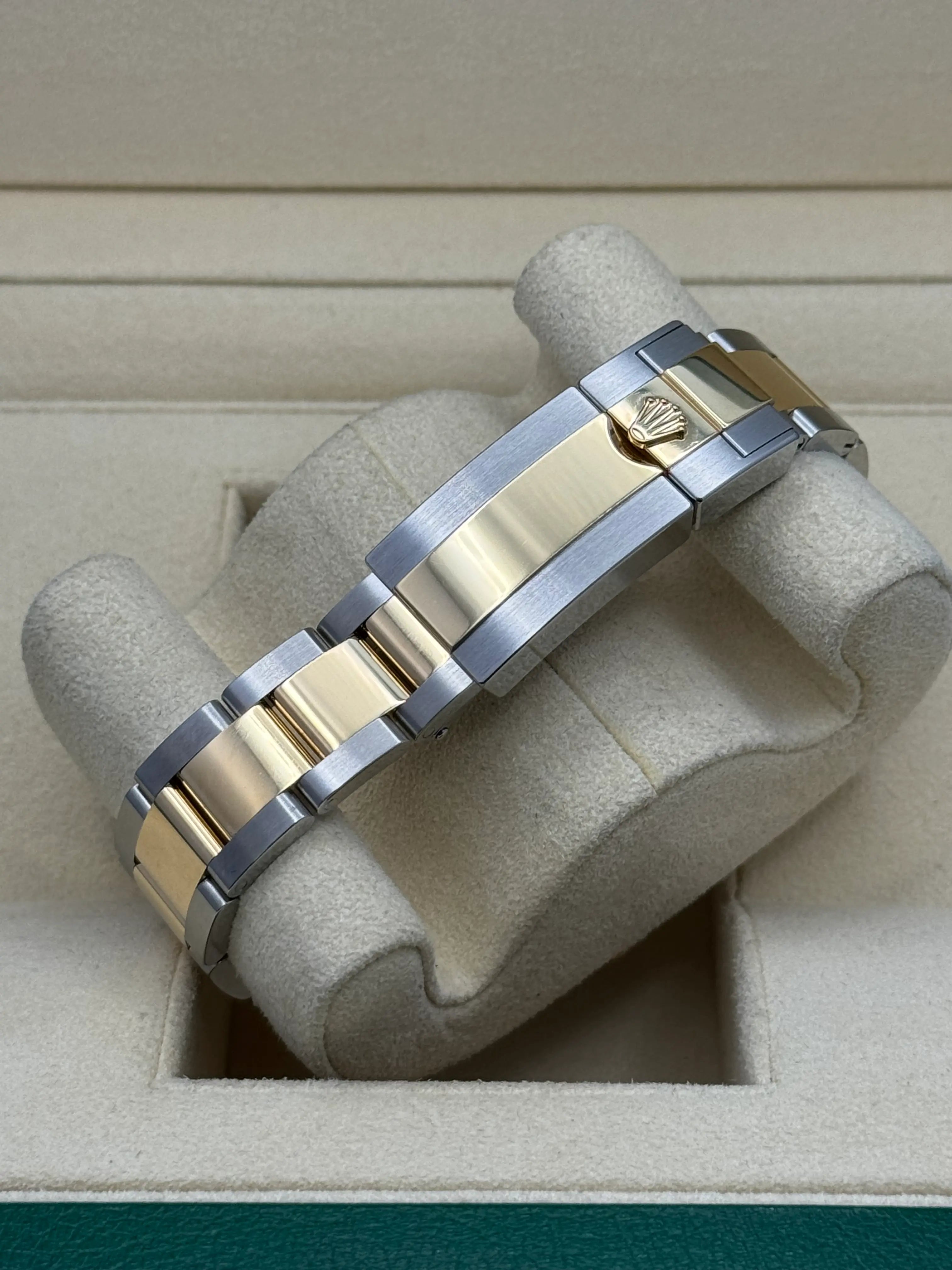 Rolex Two Tone Oyster Perpetual Explorer - Black Dial - Oyster Steel and Yellow Gold Bracelet - 124273