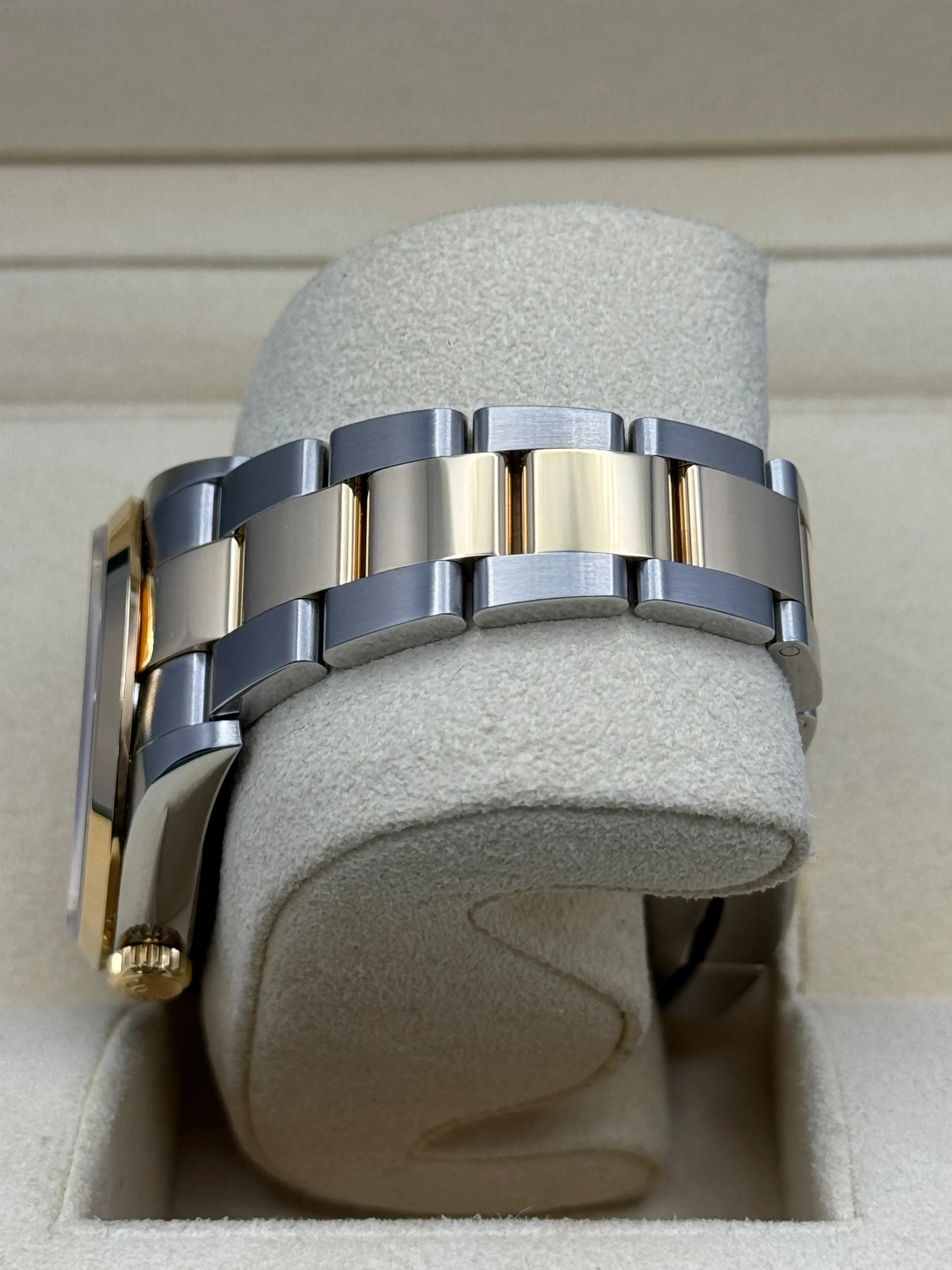 Rolex Two Tone Oyster Perpetual Explorer - Black Dial - Oyster Steel and Yellow Gold Bracelet - 124273