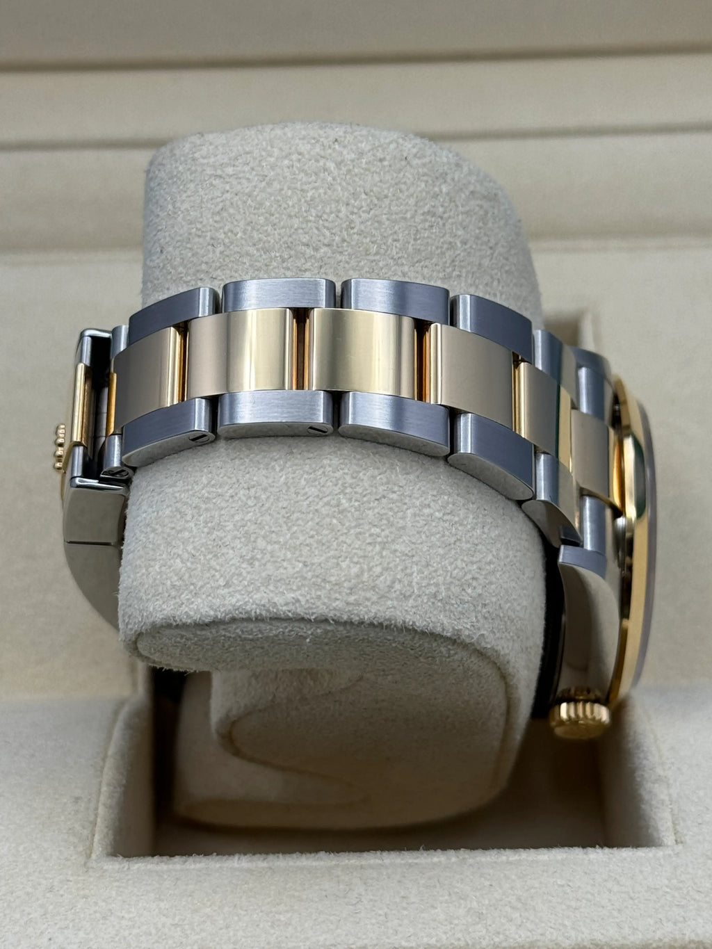 Rolex Two Tone Oyster Perpetual Explorer - Black Dial - Oyster Steel and Yellow Gold Bracelet - 124273