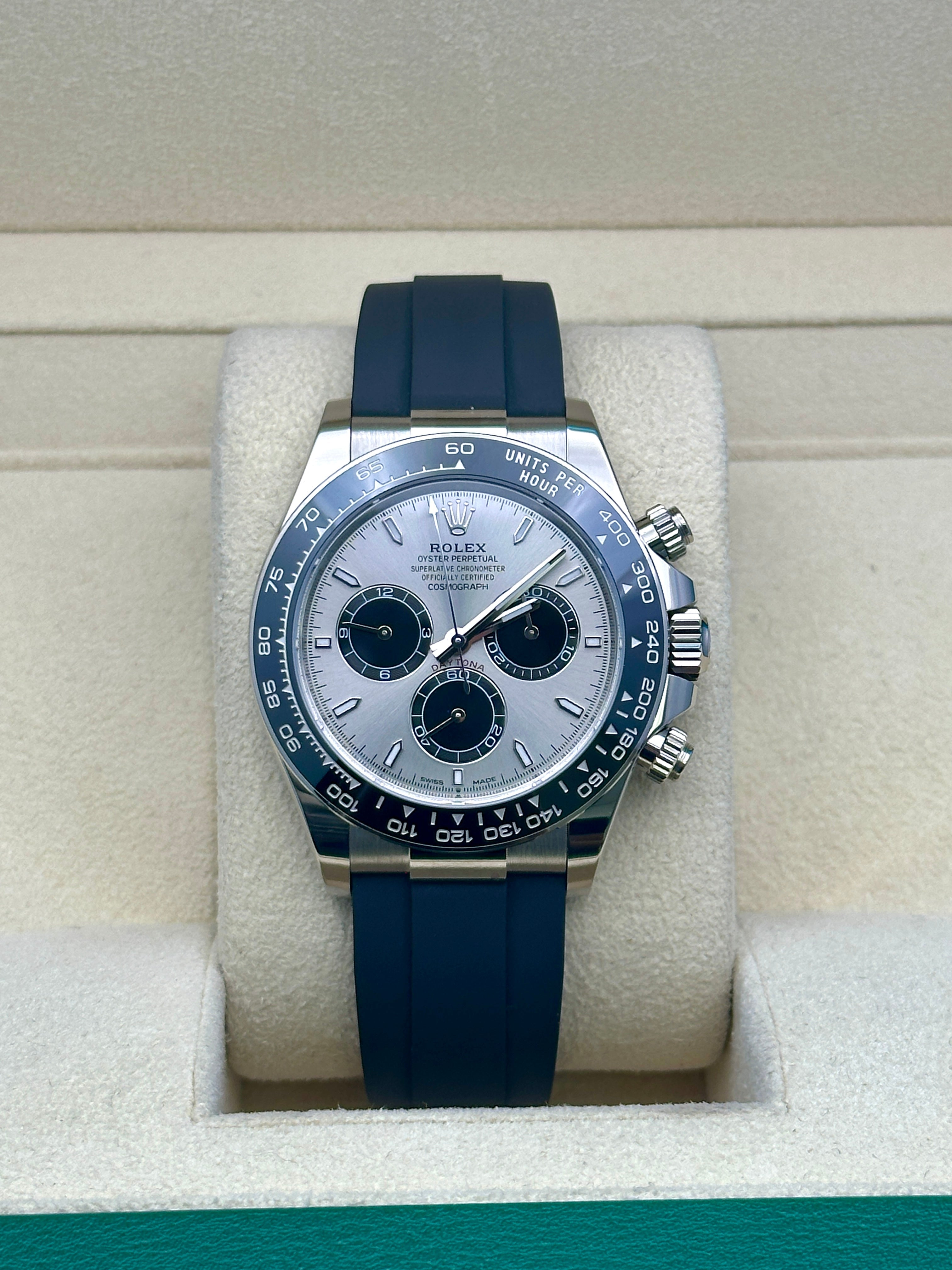 Rolex White Gold  Daytona   - Steel And Black Index Dial - 126519ln stbkiof