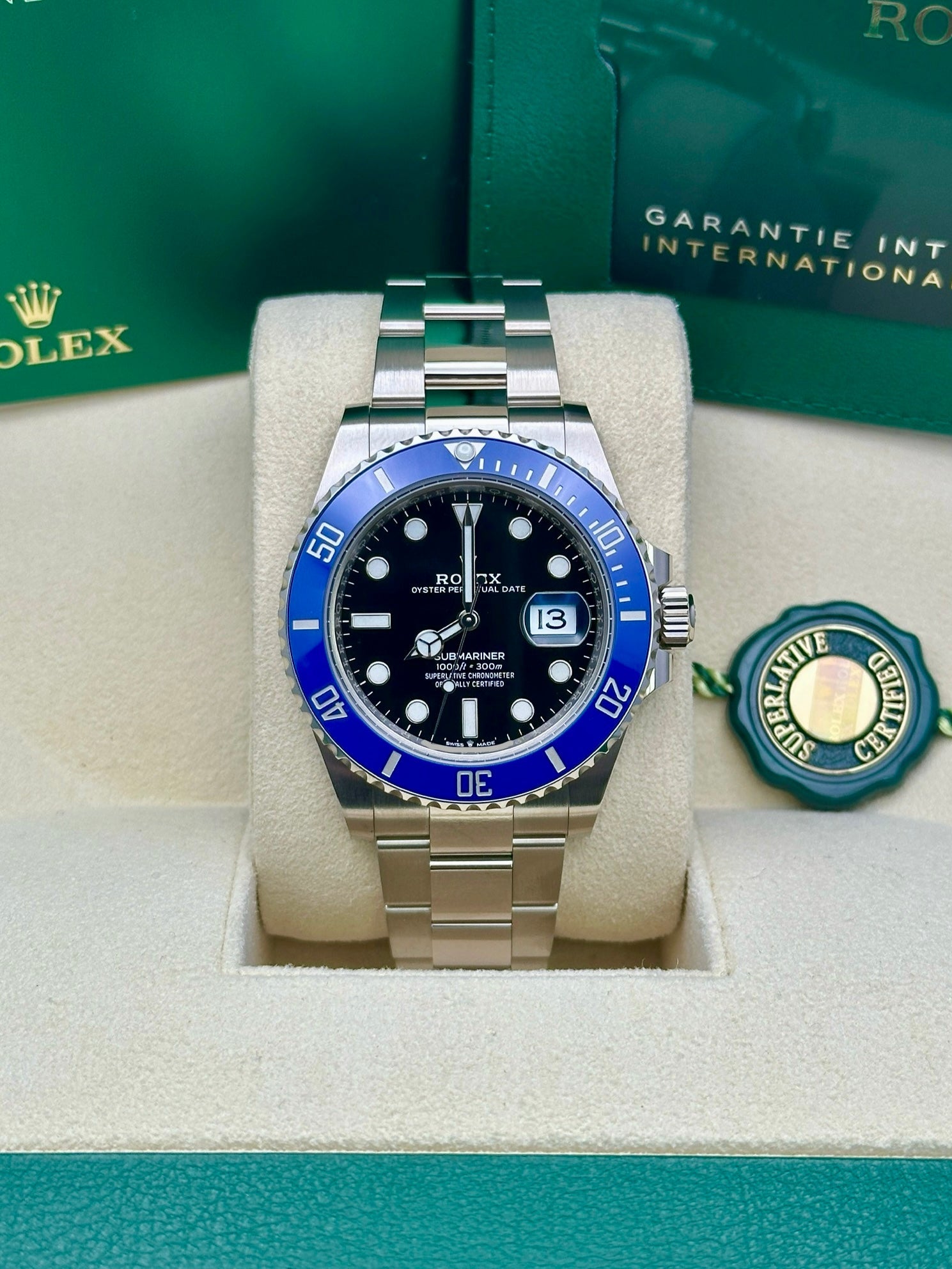 Rolex White Gold Submariner Date  - Cookie Monster - Blue Bezel - Black Dial - 126619LB