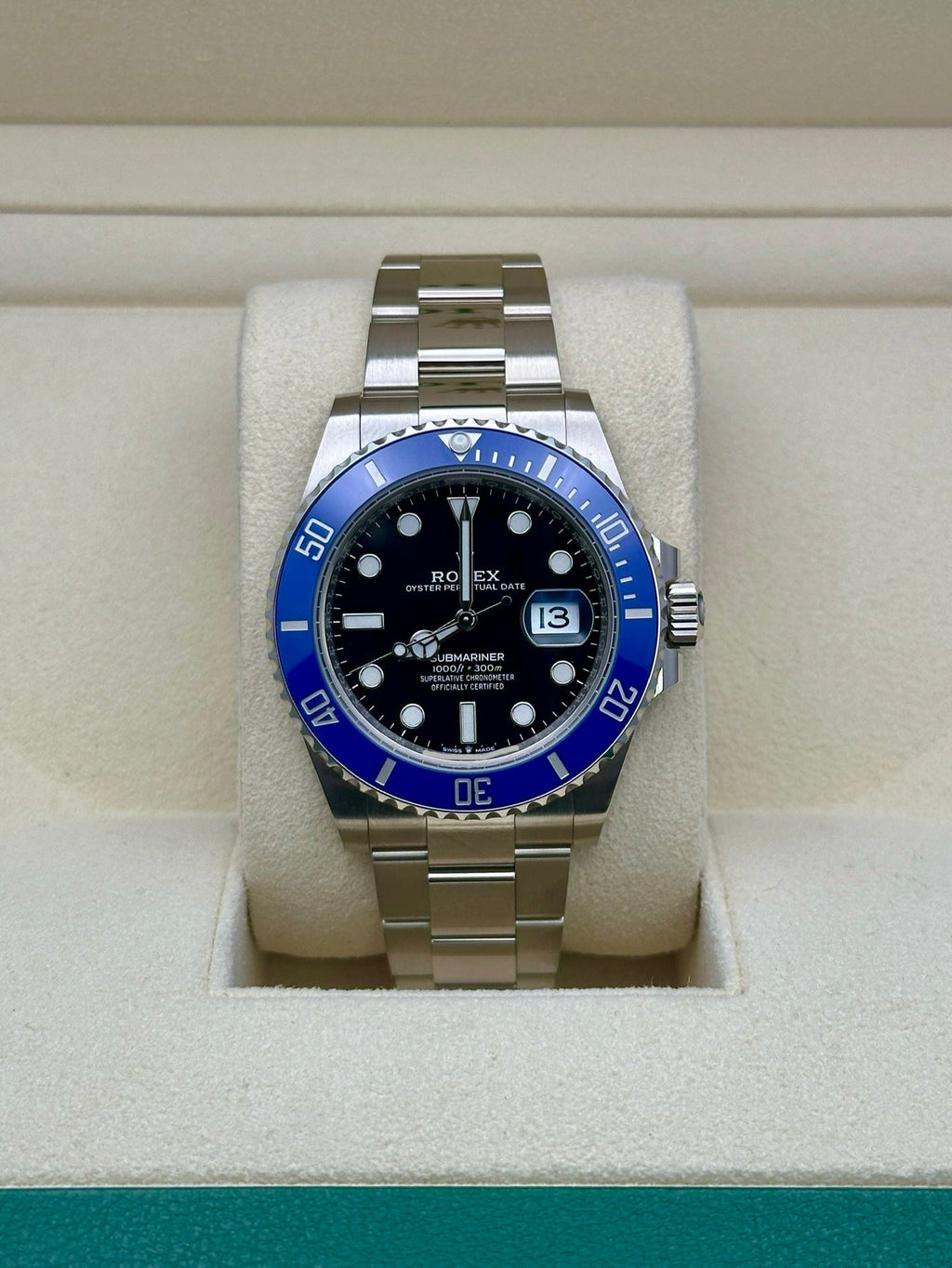 Rolex White Gold Submariner Date  - Cookie Monster - Blue Bezel - Black Dial - 126619LB
