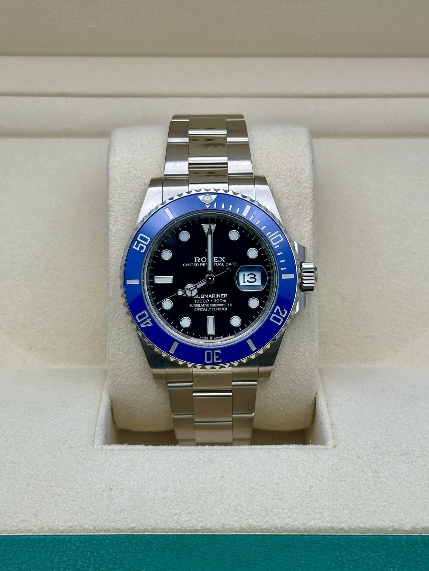 Rolex White Gold Submariner Date  - Cookie Monster - Blue Bezel - Black Dial - 126619LB