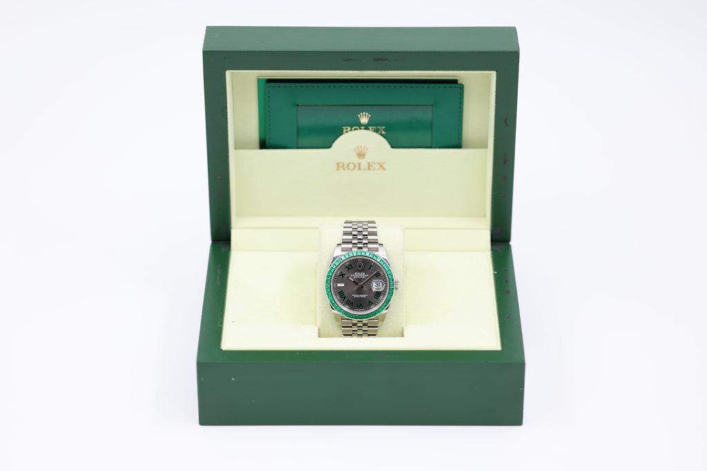 Rolex - Datejust - "Wimbledon" Custom Diamond Bezel - 126300 - 2021