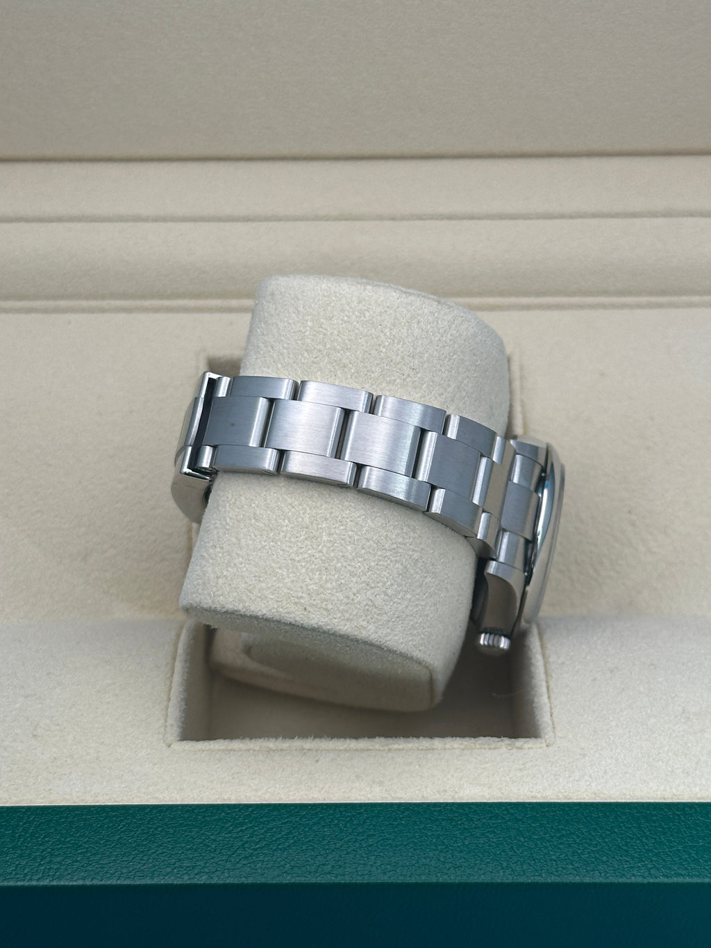 Rolex Oyster Perpetual 28 Watch - Domed Bezel - Blue Index Dial