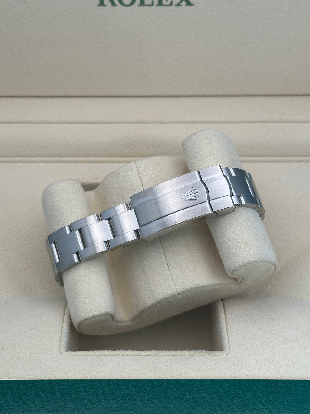 Rolex Oyster Perpetual 28 Watch - Domed Bezel - Blue Index Dial