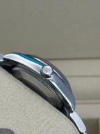 Rolex Oyster Perpetual 28 Watch - Domed Bezel - Blue Index Dial