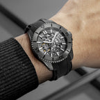 Venezianico Automatic Watch Nereide UltraLeggero 42 Skeleton Black