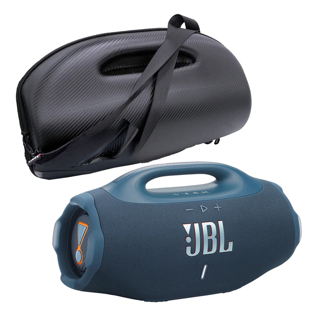 JBL Boombox 4 Waterproof Portable Bluetooth Speaker Bundle with gSport Case (Blue)