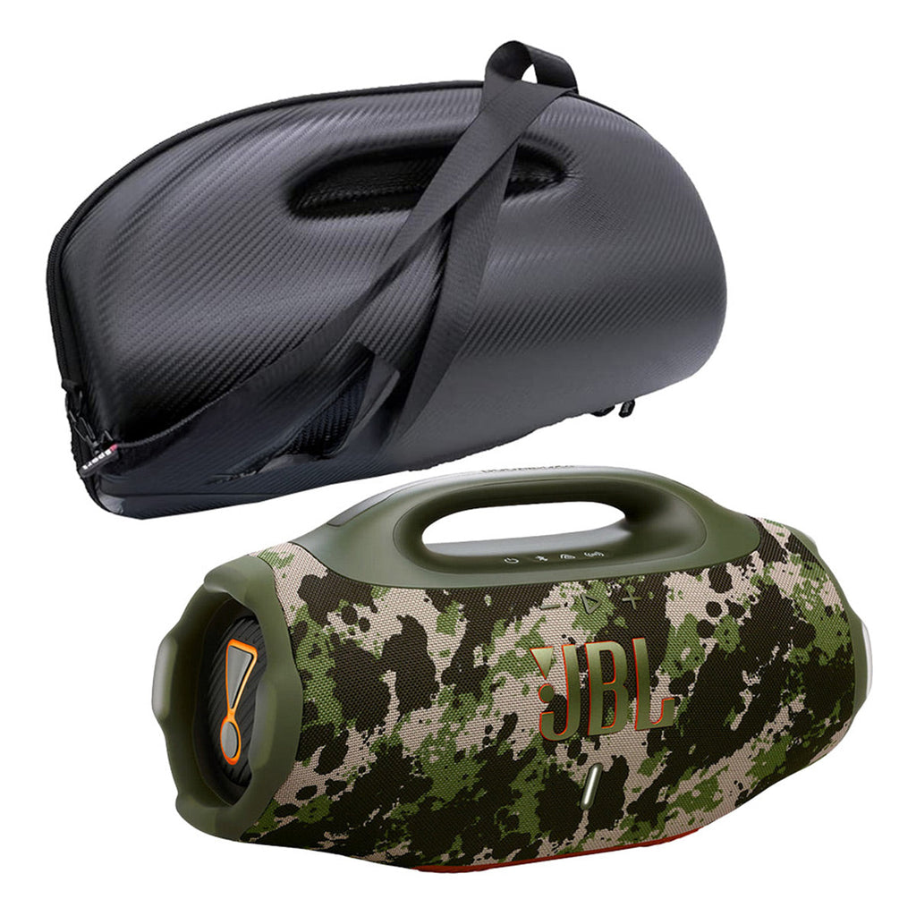 JBL Boombox 4 Waterproof Portable Bluetooth Speaker Bundle with gSport Case (Camo)