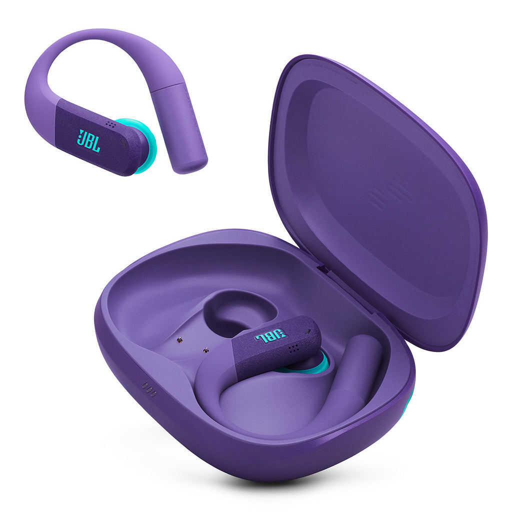 JBL Endurance Peak 4 True Wireless Noise Cancelling Sport Earbuds Bundle with gSport Case (Purple)