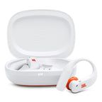JBL Endurance Peak 4 True Wireless Noise Cancelling Sport Earbuds Bundle with gSport Case (White)