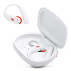 JBL Endurance Peak 4 True Wireless Noise Cancelling Sport Earbuds Bundle with gSport Case (White)