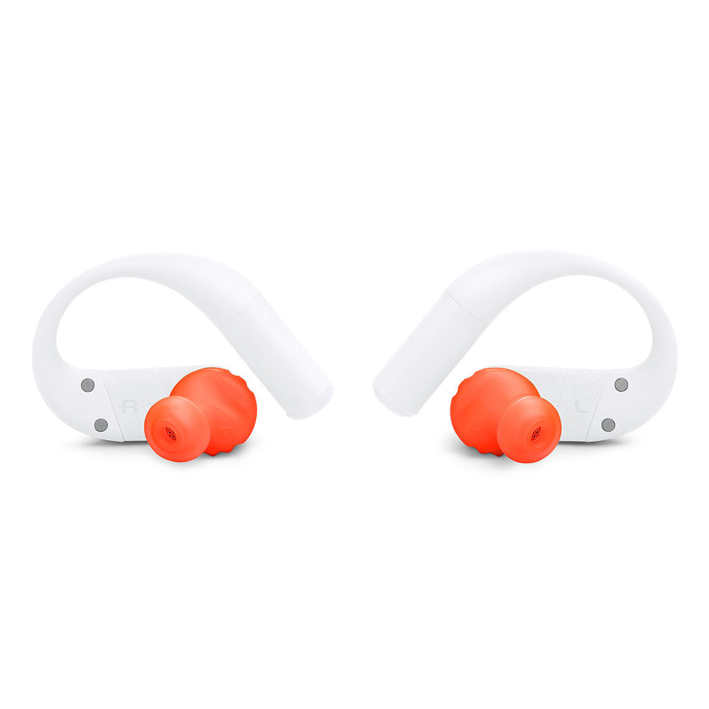 JBL Endurance Peak 4 True Wireless Noise Cancelling Sport Earbuds Bundle with gSport Case (White)